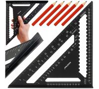 Grande alu. angolo di carpenteria 300x300x450mm nero e matite