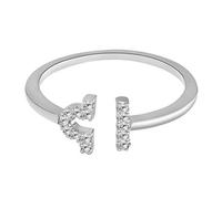 Grande Anello Luminoso Supporto E Porta Anello a dodici costellazioni Anello aperto da donna con diamante elettrolitico in oro rosa La Sorella Suona (K, One Size)