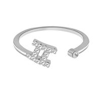 Grande Anello Luminoso Supporto E Porta Anello a dodici costellazioni Anello aperto da donna con diamante elettrolitico in oro rosa La Sorella Suona (I, One Size)