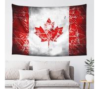 Grande arazzo da parete con bandiera del Canada, decorazione da parete in stile bohémien, decorazione per la casa, camera da letto, soggiorno