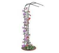 Grande arco da giardino a parete, pergolato in acciaio resistente, per cortile, pergolato, traliccio di vite, decorazione per esterni (dimensioni: 60 x 240 x 40 cm)
