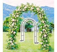 Grande arco da giardino in metallo con tubo zincato antiruggine da 20 mm, perfetto for arco di rose for matrimoni da 1,2 m a 3,0 m(180x220x40CM)