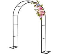 Grande arco da giardino in metallo per esterni, arco per rose nuziali, pergolato in acciaio per piante rampicanti, archi di supporto ad arco a traliccio