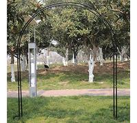 Grande arco da giardino in metallo per piante rampicanti, 120-350 cm, regolabile, pergolato per matrimonio, facile da montare, decorazione per esterni per giardino, cortile, patio
