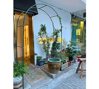 Grande arco da giardino in metallo per piante rampicanti, robusto e resistente alle intemperie, in ferro, per decorazione esterna e supporto da giardino