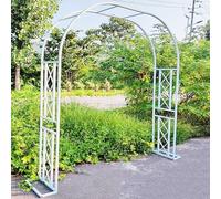 Grande arco in metallo per piante rampicanti Robusto telaio traliccio 220 cm x 230 cm perfetto per cortile, prato, patio, cortile, matrimoni, colore bianco