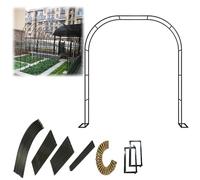 Grande arco nuziale in metallo per cerimonie e giardino, traliccio perfetto per piante rampicanti, decorazione interna/esterna, decorazione per feste nuziali ed eventi (colore: B)"