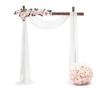 Grande arco rustico in legno for matrimoni for cerimonia, arco quadrato da 7,2 piedi for esterni, giardino, prato sulla spiaggia, perfetto for feste di laurea ed eventi.