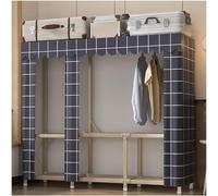 Grande armadio portatile armadio in tessuto vestiti Storage Organizer con 5 scomparti per appendere vestiti moderno struttura in metallo per camera da letto