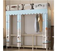 Grande armadio portatile armadio in tessuto vestiti Storage Organizer con 5 scomparti per appendere vestiti moderno struttura in metallo per camera da letto