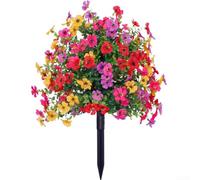 Grande artificiale per fiore viola, 58 cm, decorazione realistica da | Petali realistici, viola vivace, migliorano il fascino del marciapiede, uso interno ed esterno, non è necessaria alcuna
