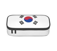 Grande astuccio con stampa bandiera della Repubblica di Corea per adolescenti, cancelleria per scuola, università, viaggi d'affari
