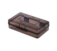 Grande astuccio impermeabile trasparente per penne ad alta capacità, organizer per matite colorate, 20,5 x 12,1 x 5,9 cm, scatola portaoggetti con impilabile