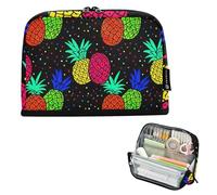 Grande astuccio per matite con cerniera astuccio per matite borse per penne in aula per ragazzi organizzatore speciale forniture per il rientro a scuola ananas pois
