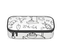 Grande astuccio per matite con stampa chimica, per adolescenti, per scuola, università, viaggi d'affari