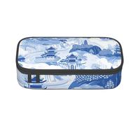 Grande astuccio per ragazze e ragazzi, classico astuccio per matite con montagna per bambini, astuccio estetico, cancelleria per la scuola, astuccio per penne Preppy Stuff, Nero , Taglia unica, Set di