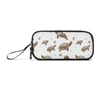 Grande astuccio per ragazzi e ragazzi con cerniera, grande capacità, astuccio da viaggio con scomparto Art Eastern Box Tartaruga Rettile