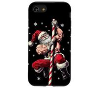 Grande Babbo Natale spogliarello con muscoli per i fan del bastoncino di zucchero Custodia per iPhone SE (2020) / 7 / 8