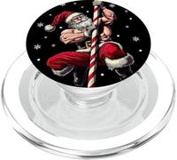 Grande Babbo Natale spogliarello con muscoli per i fan del bastoncino di zucchero PopSockets PopGrip per MagSafe