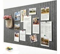 Grande bacheca autoadesiva in feltro, 60 x 40 cm, spessore 0,9 cm, pieghevole, lavagna memo e parete fotografica, protezione da parete e decorazione per cucina, cameretta dei bambini e ufficio
