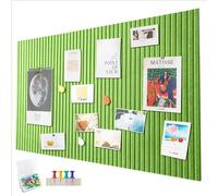 Grande Bacheca in Feltro Autoadesiva, 120 x 90 cm, Bacheca Decorativa in Feltro, 0,9 cm di Spessore, Foto Tavolo Pieghevole, Tavole Memo, Tavole Memoria, Bacheca Annunci, Decorazione Murale per