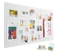 Grande Bacheca in Feltro Autoadesiva, 60 x 40 cm, IVEOPPE Bacheca Decorativa in Feltro, 0,9 cm di Spessore, Foto Tavolozza Pieghevole, Memo Board, Tavole Memo, Bacheca per Comunicazioni, Decorazione