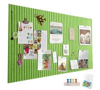 Grande Bacheca in Feltro Autoadesiva, 60 x 40 cm, Pannello in Feltro Verde Frutta, Striscia Verticale, Bacheca Decorativa in Feltro, Foto Tavolo Pieghevole, Tavole Memo, Tavole Memoria, Bacheca per