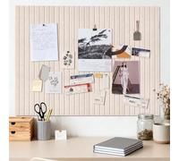 Grande Bacheca in Feltro Beige Autoadesiva, 90 x 60 cm bacheca in sughero 0,9 cm di spessore set per vision board, parete per foto bacheca in sughero lavagna memoboard in feltro bacheca moderna per