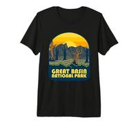 Grande Bacino Parco Nazionale Nevada Vintage Tramonto Maglietta Premium