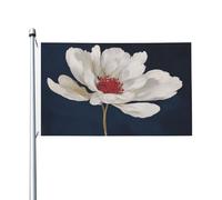 Grande bandiera bianca singola per la casa, 9,5 x 1,5 m, con occhielli, per interni ed esterni, feste e decorazioni per la casa