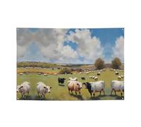 Grande banner per feste della fattoria 119,4 x 180,3 cm, adatto per Halloween, Natale, feste, riunioni e altri banner per le vacanze