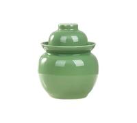 Grande barattolo per verdure in ceramica, 1,75 L/3,5 L/5 L/10 L, contenitore sigillato con coperchio, barattolo con piastrelle Big Belly Home (A, 5 L)