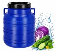 Grande Barile in Plastica, Tanica con Coperchio per Conservazione degli Alimenti