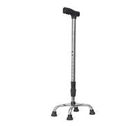 Grande bastone per anziani, stampelle antiscivolo a quattro zampe, restringente, intercambiabile, leggero e multifunzionale