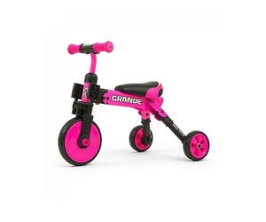 Grande bicicletta rosa 2in1 - cavalcabile per bambini - Nouvo