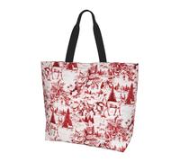 Grande borsa a tracolla da donna con stampa di animali selvatici orso cervo borsa a tracolla per lavoro scuola viaggi shopping uso quotidiano