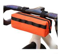 Grande borsa anteriore per bicicletta, 2 l, sistema di montaggio a 3 punti | Robusto materiale X-Pac, resistente agli strappi, design leggero, adatto per chiavi, telefono, snack, verde, arancione, rosa