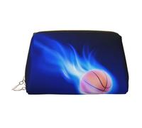 Grande borsa cosmetica stampata palla da basket borsa cosmetica portatile adatta per viaggi e viaggi di lavoro
