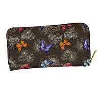 Grande Borsa Da Donna Portafoglio Farfalla Portamonete