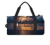 Grande borsa da palestra con nuvole di pioggia per uomini e donne, borsa da palestra impermeabile, grande borsa da viaggio per allenamento