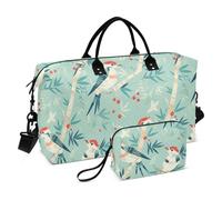 Grande borsa da palestra con picchio rosso bacca blu sport Tote con cinghia regolabile per allenamento multifunzionale bolso de para mujer