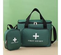 Grande borsa da pronto soccorso multitasche con tracolla, borsa a tracolla per il primo soccorso per sport all'aperto, elementi essenziali per le vacanze, il ritorno a scuola, organizer per medicinali