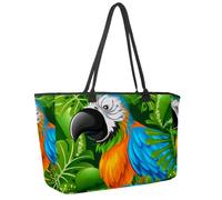 Grande borsa da spiaggia da donna, borsa da viaggio con cavalli bianchi, borsa a tracolla impermeabile con tasche, Multicolore 11, 14.5x20.8x5.5in/37x53x14cm