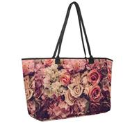 Grande borsa da spiaggia da donna, borsa da viaggio con cavalli, borsa a tracolla impermeabile con tasche, Multicolore 4., 14.5x20.8x5.5in/37x53x14cm