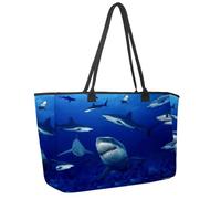 Grande borsa da spiaggia da donna, borsa da viaggio con cavalli, borsa a tracolla impermeabile con tasche, Multicolore 2., 14.5x20.8x5.5in/37x53x14cm