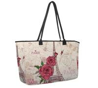 Grande borsa da spiaggia da donna, borsa da viaggio con cavalli, borsa a tracolla impermeabile con tasche, Multicolore 2., 14.5x20.8x5.5in/37x53x14cm