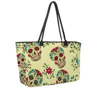 Grande borsa da spiaggia da donna, borsa da viaggio con cavalli, borsa a tracolla impermeabile con tasche, Multicolore 14., 14.5x20.8x5.5in/37x53x14cm