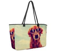 Grande borsa da spiaggia da donna, borsa da viaggio con fiori di riccio con tasche, borsa a tracolla impermeabile, Multicolore 15., 14.5x20.8x5.5in/37x53x14cm