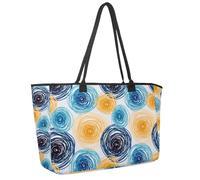 Grande borsa da spiaggia da donna, borsa da viaggio con motivo astronave alieni ufo invasione verde con tasche borsa a tracolla impermeabile, Multicolore 15., 14.5x20.8x5.5in/37x53x14cm