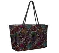 Grande borsa da spiaggia da donna, borsa da viaggio estiva per persone che nuotano nel mare con tasche borsa a tracolla impermeabile, Multicolore 14., 14.5x20.8x5.5in/37x53x14cm